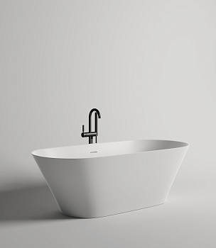 Ванна из искусственного камня Salini MONA 102921MF 180х80 отдельностоящая овальная Ванна из искусственного камня Salini MONA 102921MF 180х80 отдельностоящая овальная